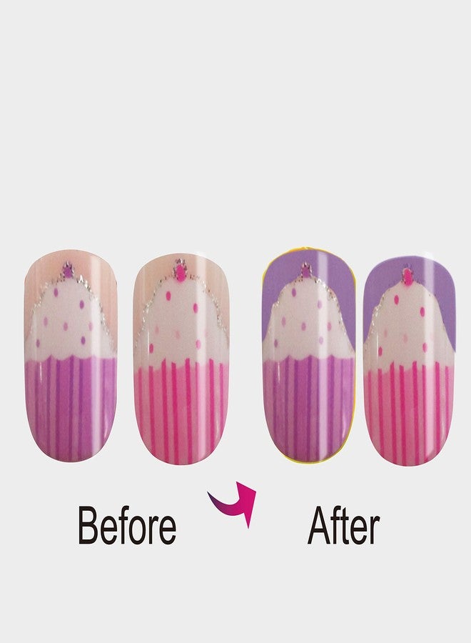 فيفاتشي فيفاس 5 عبوات 120 طرف أظافر صناعية لاصقة للأطفال (متغيرة اللون) - Image 2